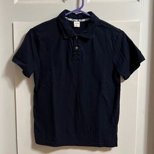 Gymboree size youth boys Large (10/12) navy blue polo shirt